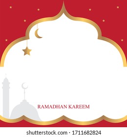 Ramadán kareem para plantilla de diseño y fondo 1