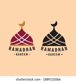 Ramadhan Kareem Element Farbe und Schwarz