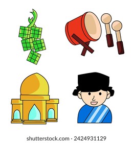Ilustración vectorial de icono de kareem de Ramadán
