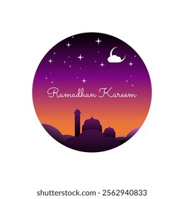 ramadhan kareem ilustration design template