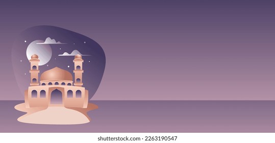 RAMADHAN KAREEM ANTECEDENTES ISLÁMICOS. PANCARTA DE PLANTILLA DE RAMADHAN