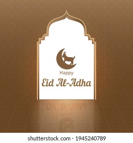 Ramadhan kareem islamic illustration banner greeting card for print and web use, easy to edit