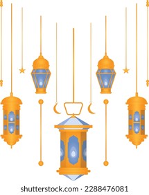Ramadhan Kareem Islamischer Laternenvektor