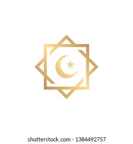 ramadhan kareem islamic symbol logo design