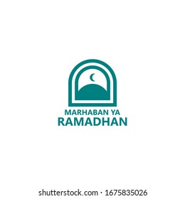 Ramadhan Kareem Logo Mosque Simple