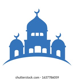 Ramadhan Kareem with mosque and other ornament. Illustration ramadan vector. Muslim vector illustration
