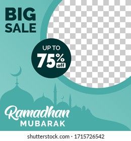 Ramadhan Kareem mosque poster design