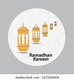 Ramadhan kareem. Nice graphic vector for greeting cards, apps etc.