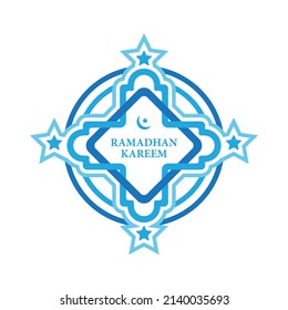 Fondo del vector de ornamento Ramadhan kareem