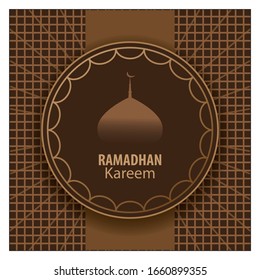 Ramadhan kareem template design. Nice graphic vector for social media, web, apps etc.