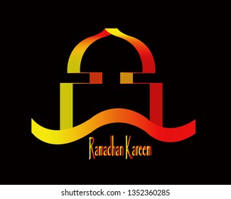 Ramadhan Kareem Template Ilustrator Background