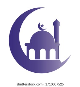 Ramadhan kareem theme illustration design