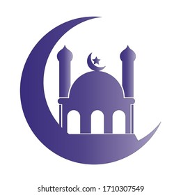 Ramadhan kareem theme illustration design
