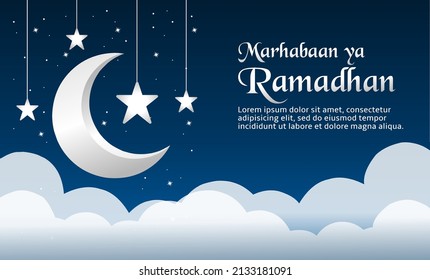 Ramadhan Kareem vector illustration. Suitable for Poster, Banners, background, campaign and greeting card.