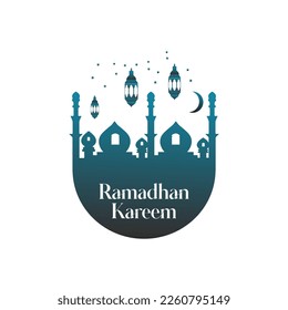 ramadhan kareem vector logo design