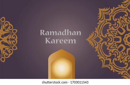 Ramadhan kareem,vector based can us a greeting card 