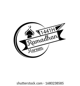 Ramadhan karrem means Ramadhan the Generous Month. Simple Logo