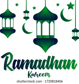 ramadhan lamp template background vector