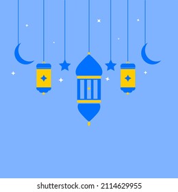 Fondo de linterna de Ramadán, Área de espacio de copia. Adecuado para colocar en contenido con ese tema