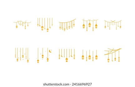 Ramadhan Lantern Decoration Element Set