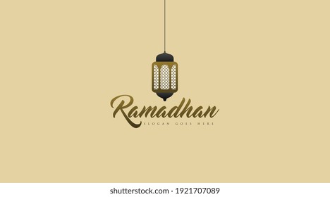 Ramadhan Logo Concept Vector. Ramadhan Identity Logo Template.