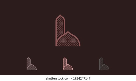 Ramadhan Logo Concept Vector. Islamic Logo Template Isolated in White Background.