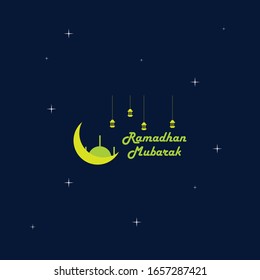 Diseño de plantilla de fondo Ramadhan Mubarak