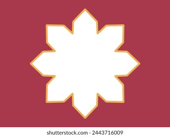 Ramadhan Mubarak Frame Background Illustration