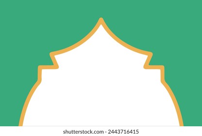 Ramadhan Mubarak Frame Background Illustration