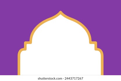 Ramadhan Mubarak Frame Background Illustration