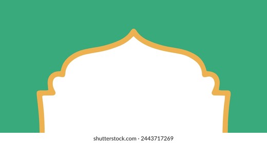 Ilustración de fondo de marco de Ramadán Mubarak