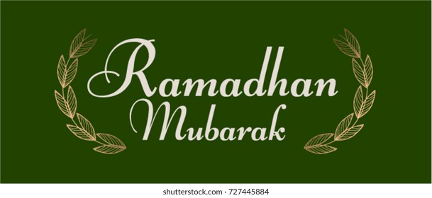 Ramadhan Mubarak has mean islamic events, Beautiful greeting card poster