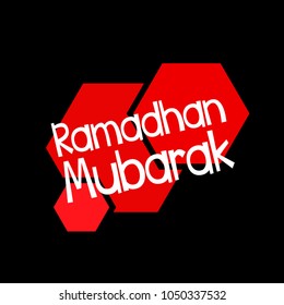 ramadhan mubarak has mean muslim event label or sign with honeycomb label