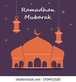 Ramadhan Postcard Vektorgrafik-Design