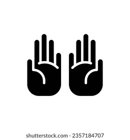 Ramadhan Pray Filled Icon Vector Illustration