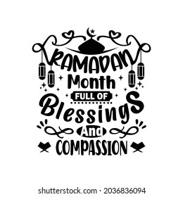 Vector de diseño de letras de comillas de Ramadán