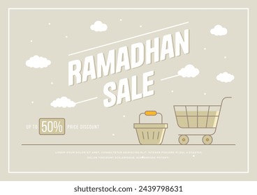 Ramadhan or Ramadan Flyer Collection with Islamic Design Greetings and Card
