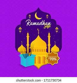 Ramadhan Sale Background. Ramadhan Discount