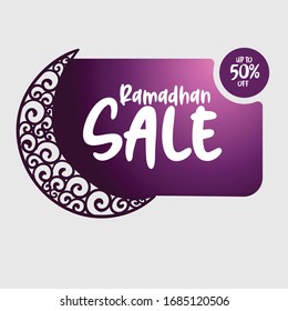 ramadhan sale banner, big sale vector, religius promotion