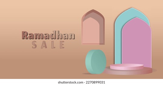 RAMADHAN SALE BANNER. EMPTY RAMADHAN SALE BANNER BACKGROUND