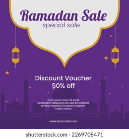 Ramadhan Sale Flyer Template Design