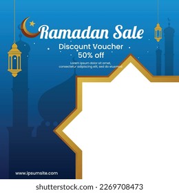 Ramadhan Sale Flyer Template Design