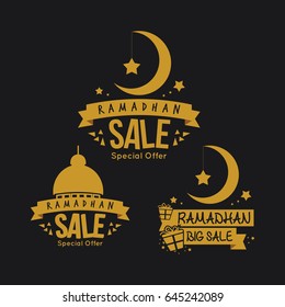 Ramadhan Sale Logo Vector Template