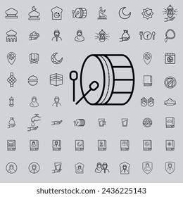 Ramadhan set icon design vector graphic of template, sign and symbol