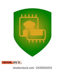 Ramadhan shield flat icon design vector graphic of template, sign and symbol