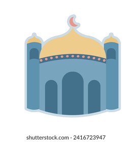 Ramadhan theme clip art vector mosque