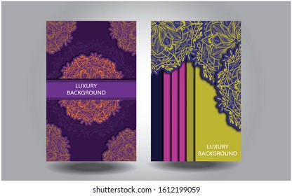 Ramadhan vector background with mandala ornament classic images and with dark colors