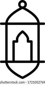 Ramazan qareem lantern islamic icon concept vector icon desig, Ramazan kareem and Islamic Symbols on white background,