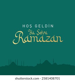 hoşgeldin ramazan. Hayırlı ramazanlar. Ya Şehri Ramazan hoş geldin. Translation: Welcome to the city of Ramadan