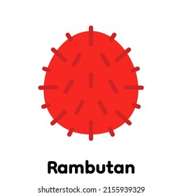 Rambutan Symbol, Vektorgrafik, Illustration .